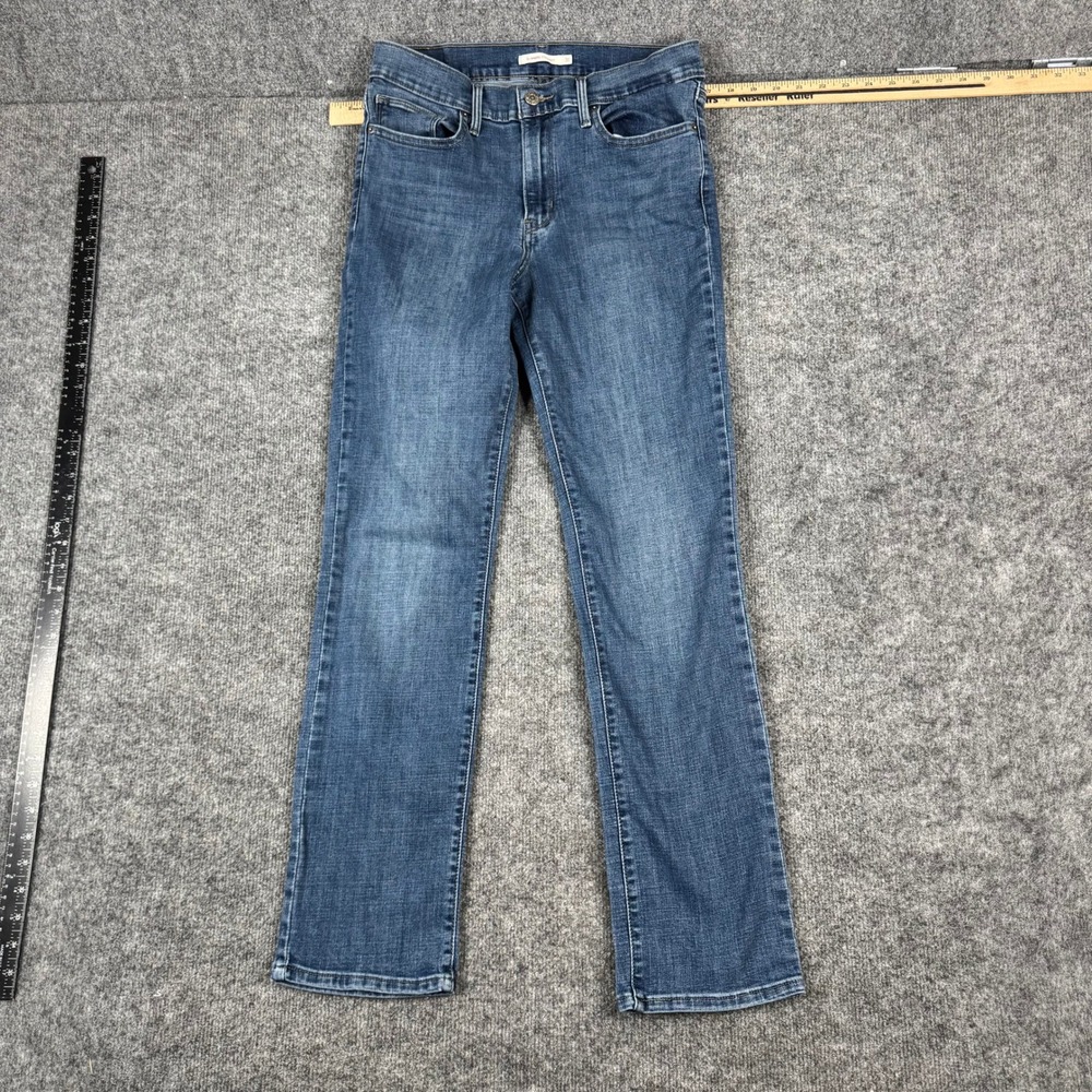 Levi's Jeans Womens Size 31 Blue Slimming Straight Leg Stretch Denim Casual